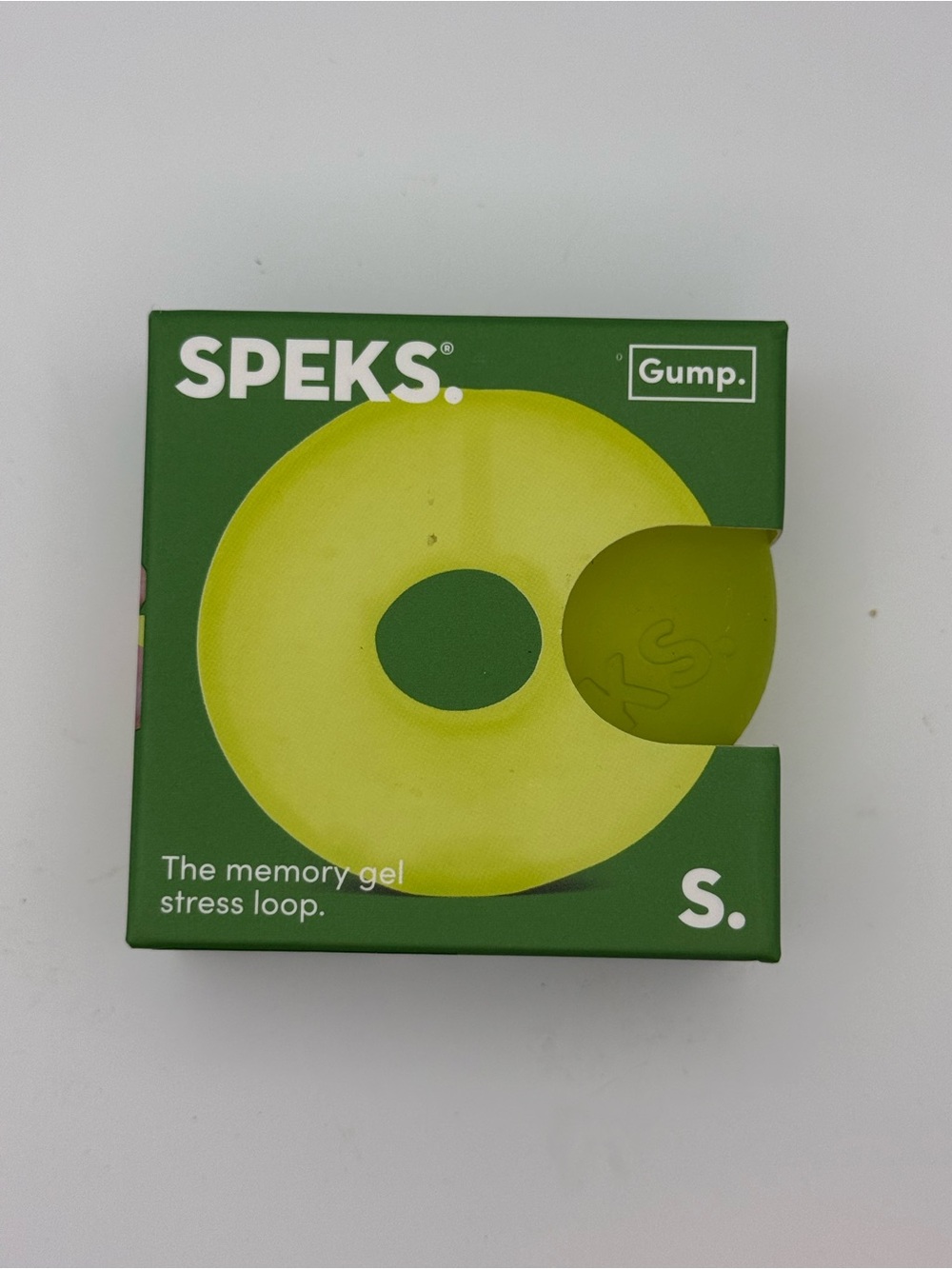 NWT Speks Gump Lime Memory Gel Stress Loop Squishy Sensory Fidget Toy